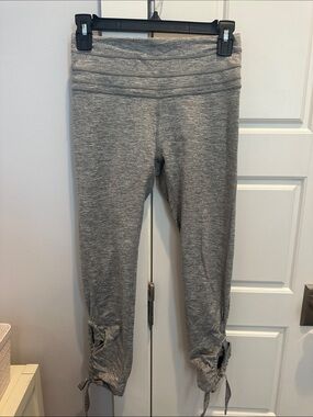 FP Movement by Free People Grey Capri Drawstring Leggings